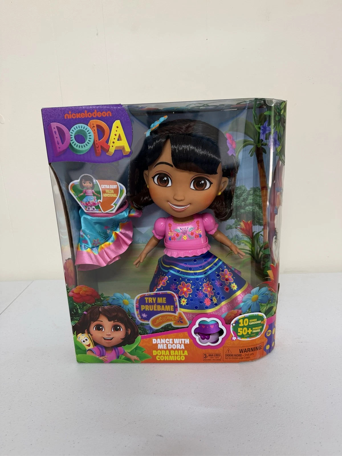 Nickelodeon Dance With Me Dora Interactive Doll 10 Songs 50+ Phrases