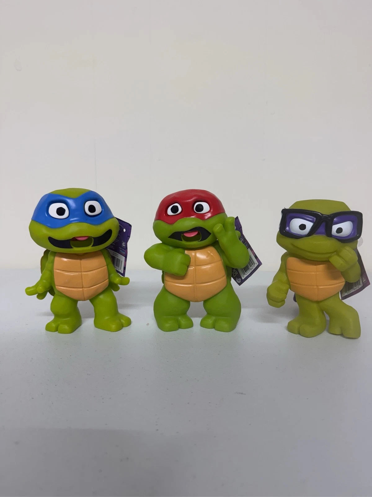 TMNT Mutant Mayhem Turtle Tots Leo Donnie Raph 3 Figure Playmates Set