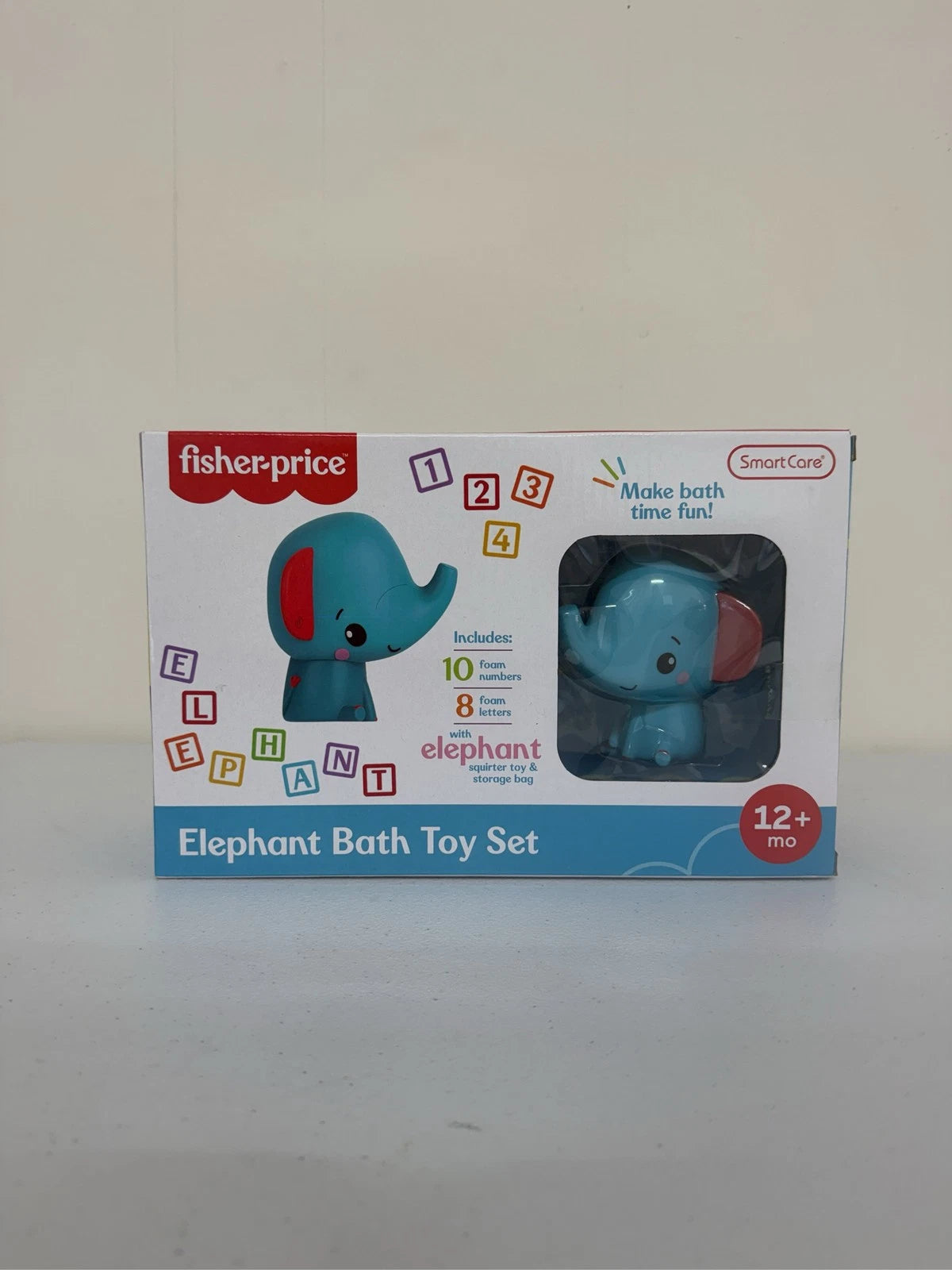 Fisher-Price Elephant Bath Toy Set 19 Pieces with Storage Bag 12m+