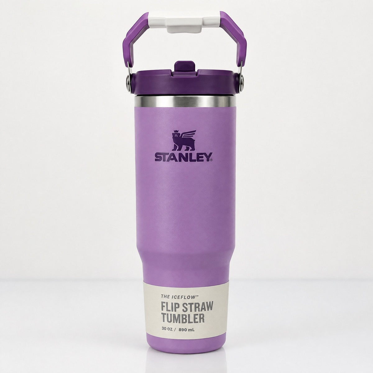 Stanley The IceFlow Flip Straw Tumbler 30 oz Lilac Stainless Steel