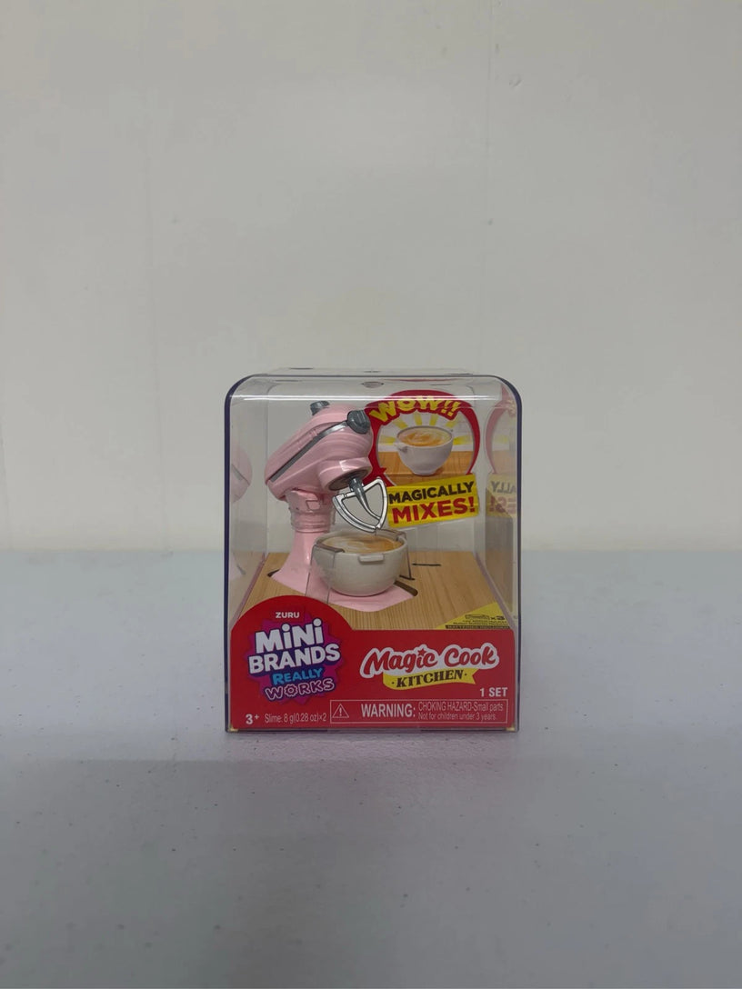 ZURU Mini Brands Magic Cook Kitchen Pink Stand Mixer Set Series 1