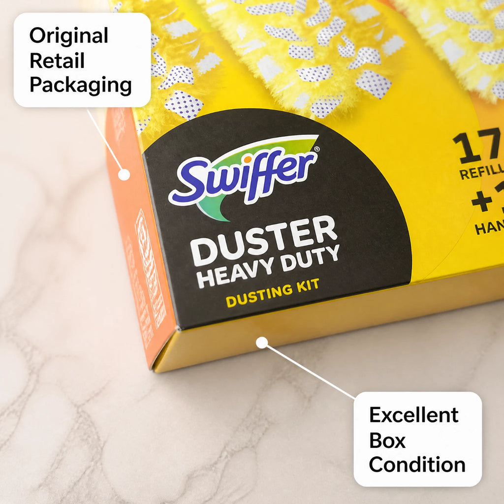 Swiffer Duster Heavy Duty Dusting Kit 17 Refills + 1 Handle NEW