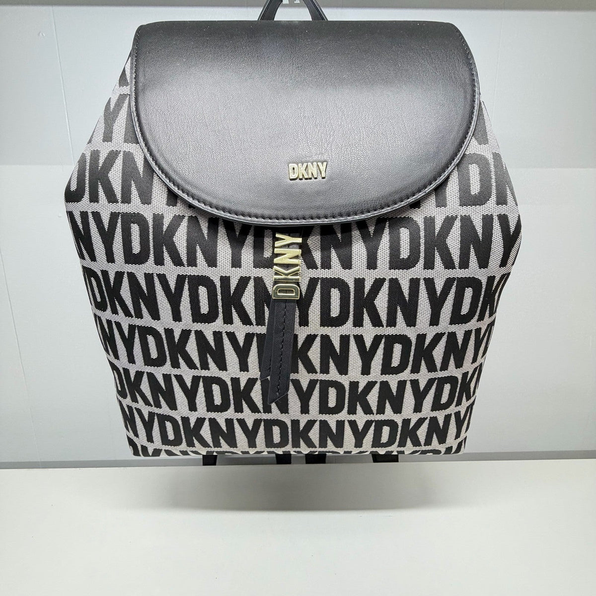 DKNY Shane Backpack – Black & Gray Monogram – New With Tags