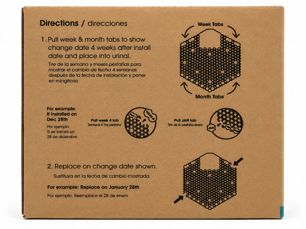 Fresh Products Wave 3D Urinal Deodorizer Screens Mango 10 Pack 3WDS-F-04