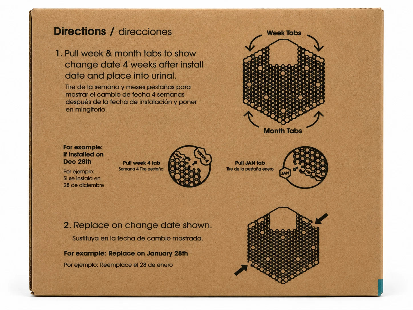 Fresh Products Wave 3D Urinal Deodorizer Screens Mango 10 Pack 3WDS-F-04
