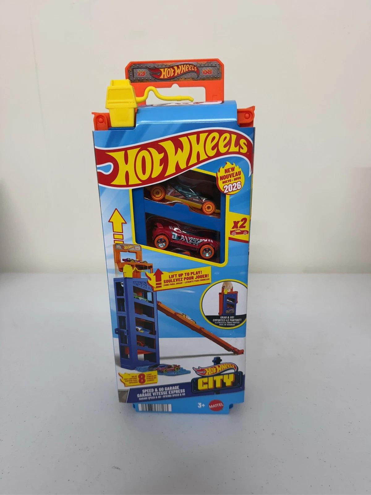 Hot Wheels City Speed & Go Garage Playset with 2 Cars 2026 Edition