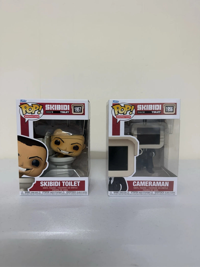 Funko Pop Animation Skibidi Toilet #1957 & Cameraman #1956 Set of 2